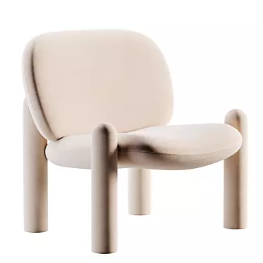 Modern TOTTORI Armchair: Stylish Comfort. 3D model image 1 