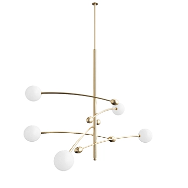 Elegant Astrid Pendant Lamp 3D model image 1 