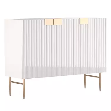 Elegant Oak Cabinet: LaLume LK00112 3D model image 1 