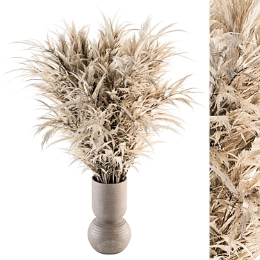 84-Piece Dried Pampas Collection 3D model image 1 