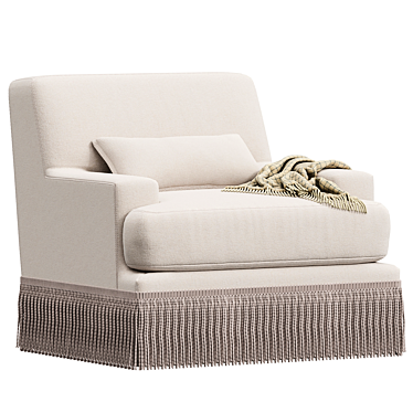 YVES Lounge Chair: Modern Comfort 3D model image 1 