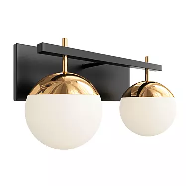 Elegant Harmony Vanity Light 3D model image 1 