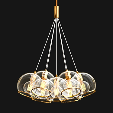 Eleganza Chandelier: Exquisite Illumination 3D model image 1 