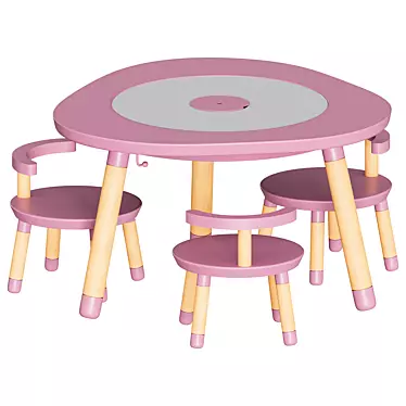 MUtable Children's Play Table: Functional & Durable! 3D model image 1 