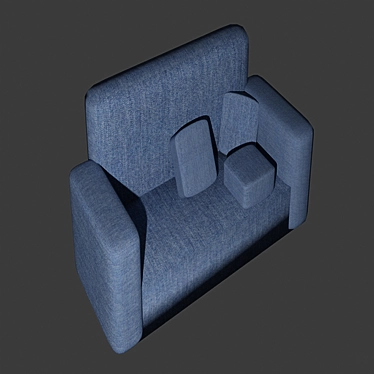 Game-Ready Sofa 3D model image 1 