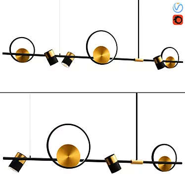 Modern Design Lamps Basel 3D model image 1 