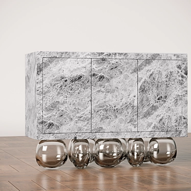 Gravity Defying Sideboard 3D model image 1 