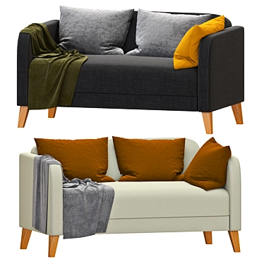 Modern 2-seat Sofa - Linanäs 3D model image 1 