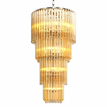 EICHHOLTZ Alpina S Chandelier: Timeless Elegance for Your Space 3D model image 1 