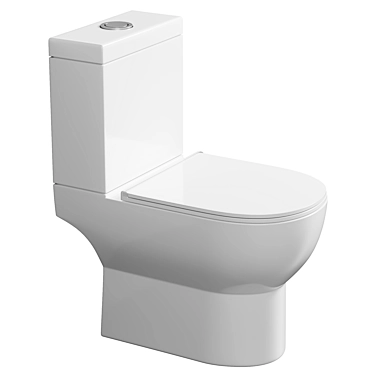 Sleek Rimless Toilet - BelBagno STEAM 3D model image 1 