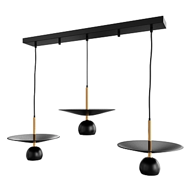 Sleek LED Suspension Design 3D model image 1 