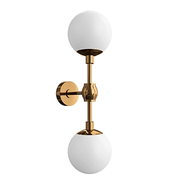  Ritz Duo Brass Wall Light 3D model image 1 