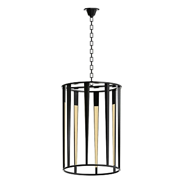 Galahad 8-Light Lantern Chandelier 3D model image 1 