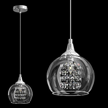 Encircled Crystal Mini Pendant 3D model image 1 