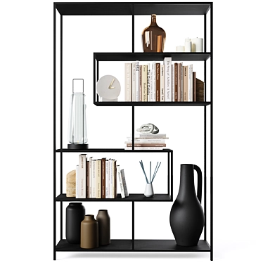 Seaford 2 Bookcase: Stylish and Spacious 3D model image 1 