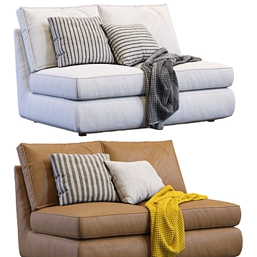 Kivik Sofa: Stylish and Versatile by Ikea 3D model image 1 