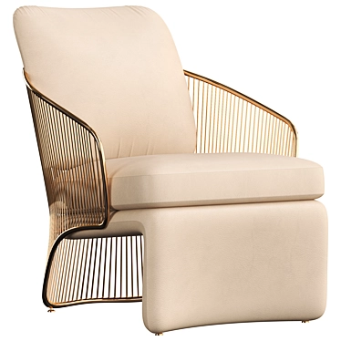 Modern Minotti Colette Armchair 3D model image 1 