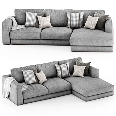 Bodema BARCLAY Corner Sofa: Modern and Stylish 3D model image 1 