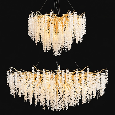 Elegant Aisling Chandelier 3D model image 1 