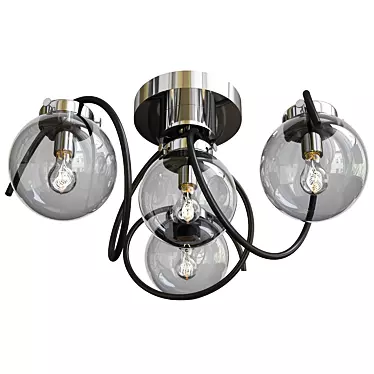 Modern ALFA Kretka Chandelier 3D model image 1 