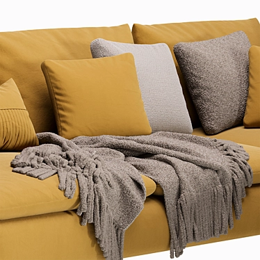 Modern Comfort: IKEA Soderhamn Sofa 3D model image 1 