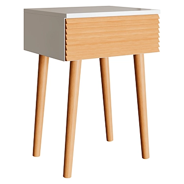 Hashtag Home Theo Bedside Table 3D model image 1 