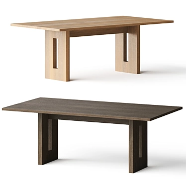 Cosmo Gap Dining Table - Vray & Corona Versions 3D model image 1 