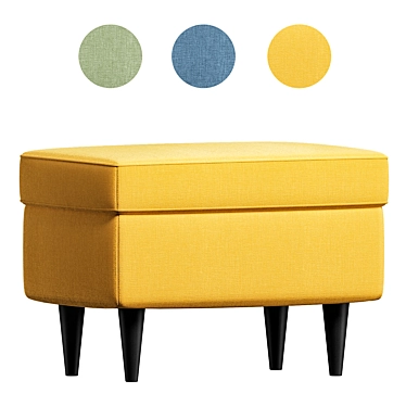 Comfortable Footrest: STRANDMON Footstool 3D model image 1 