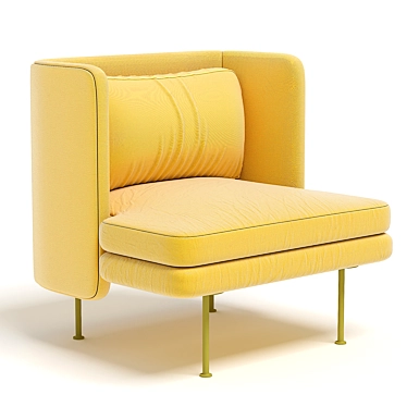 Modular Block Lounge Chair 3D model image 1 