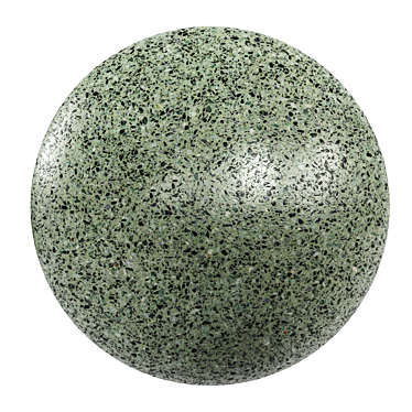 Italian Marble Terrazzo: Seamless PBR Material 3D model image 1 