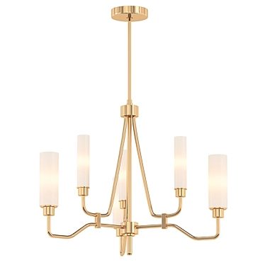 Elegant Winfield 25" Chandelier 3D model image 1 