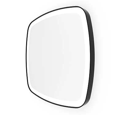 Slim Iron Frame Mirror with Backlight  3D model image 1 