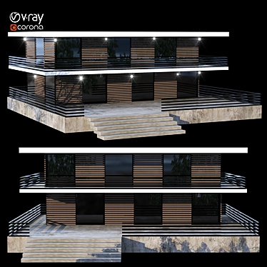 Contemporary Villa 2015 Design 3D model image 1 