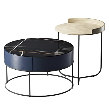 Modern Coffee Tables Set - ROOB LOOK 3D model image 1 