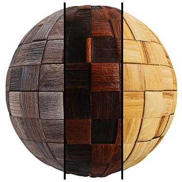 Premium Wood Panel Collection | 4K Seamless Design 3D model image 1 