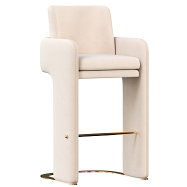 Odisseia Bar Chair: Stylish and Functional 3D model image 1 