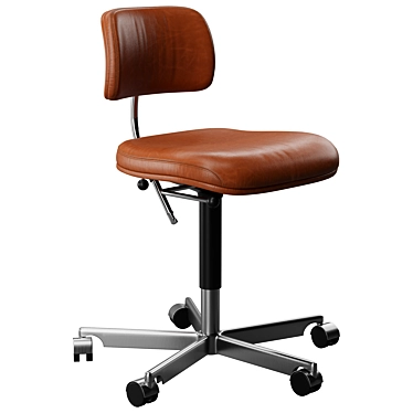 Engelbrechts Kevi 2534U: Elegant Swivel Chair 3D model image 1 