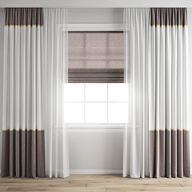 Versatile Polygonal Curtain Model 3D model image 1 