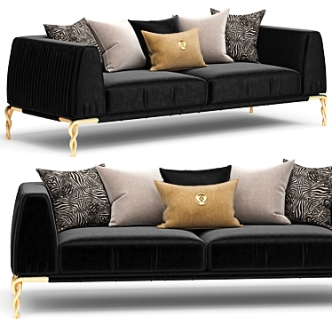 ANJE Majesty: Luxury Sofa for Elegant Living 3D model image 1 