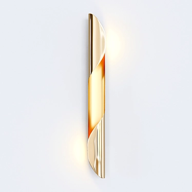 Elegant Torsade Wall Lamp 3D model image 1 