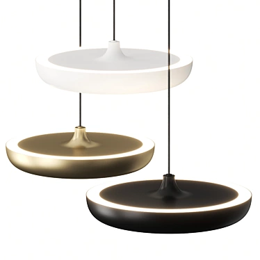 Elegant Cassini Pendant Lamp 3D model image 1 