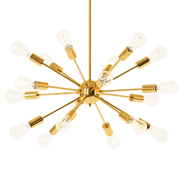 Bryce Large Contemporary Chandelier 3D model image 1 