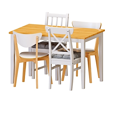Ikea LERHAMN Table And NORDMYRA Chair