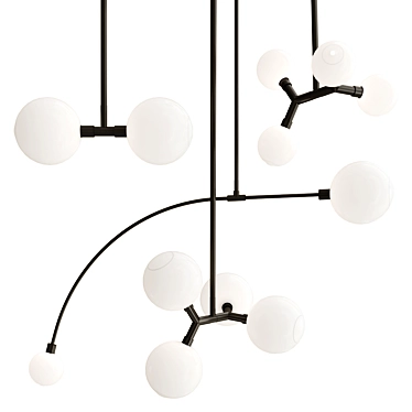 SkLO Pendant Lamp Collection: Striking Illumination 3D model image 1 