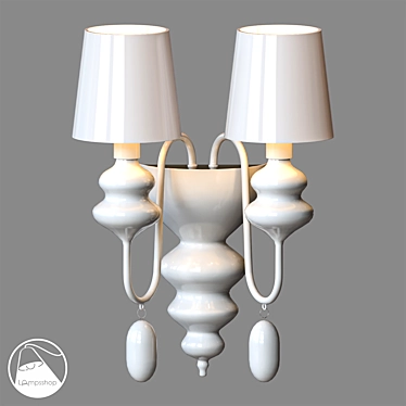 Sleek Sconce: Classic Elegance 3D model image 1 