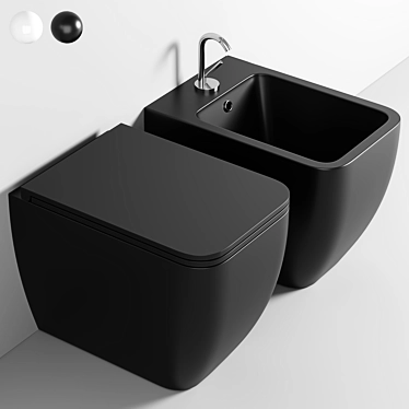 Modern and Sleek Scarabeo Bidet 3D model image 1 