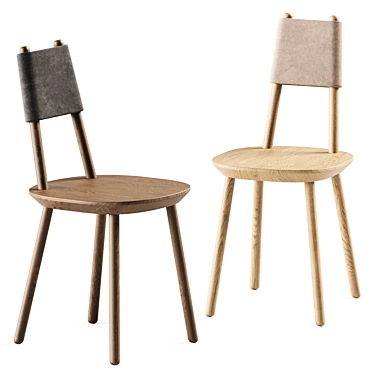 Naïve Wood Chair: Modern Elegance 3D model image 1 