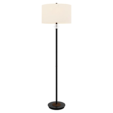 Sleek Tiered Floor Lamp 3D model image 1 