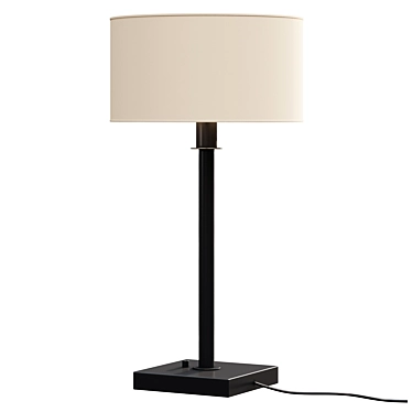 Modern Bronze Desk Lamp 3D model image 1 