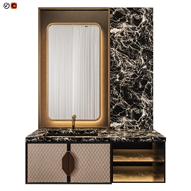Luxury Bathroom 15: Elegant Design, High Quality 3D model image 1 